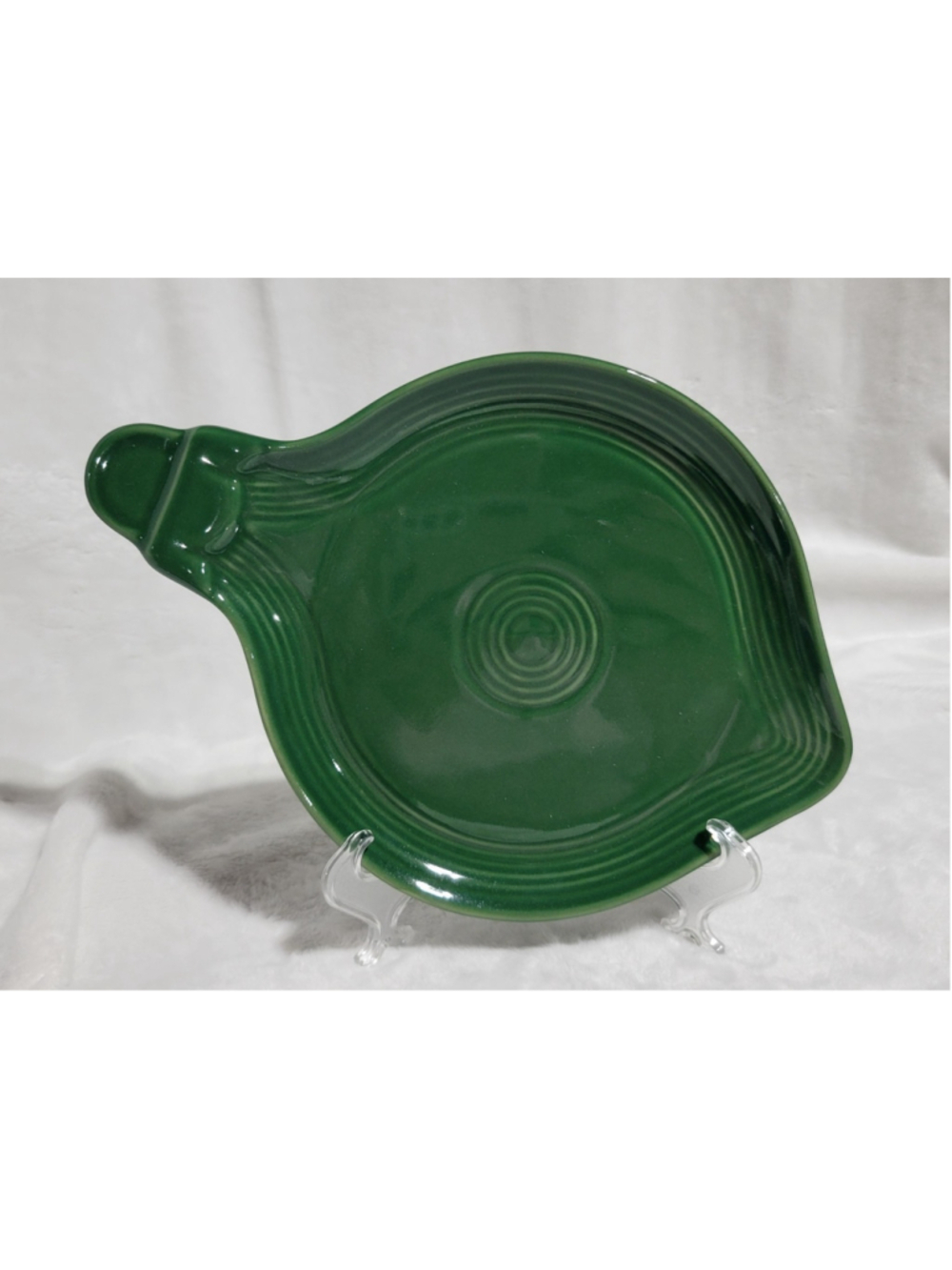 FIESTA christmas Ornament Bulb jade green HOLIDAY appetizer snack PLATE new